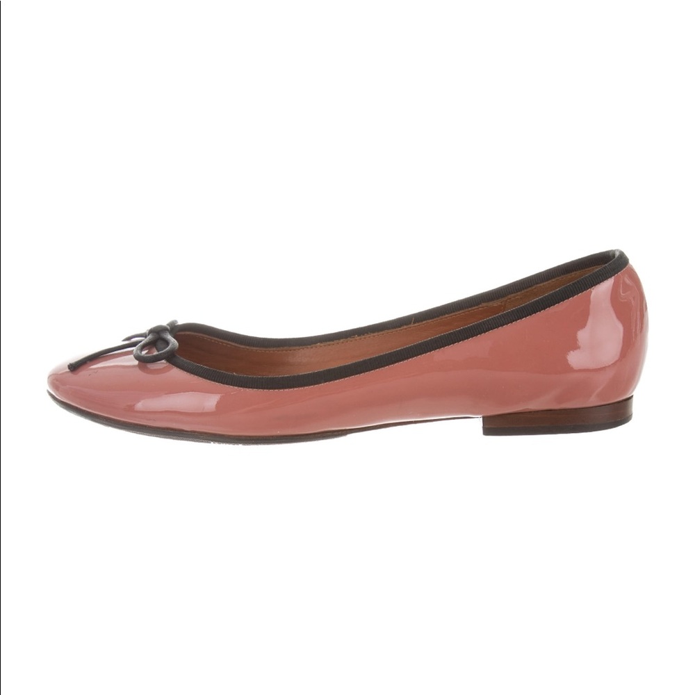 Celine Round Toe Patent Leather Flats